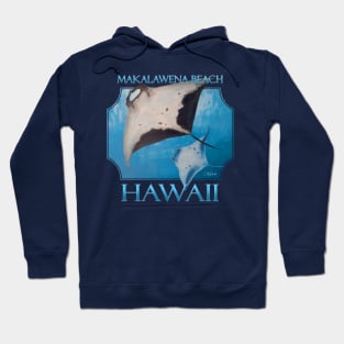 Makalawena Beach Hawaii Manta Rays Sea Rays Ocean Hoodie